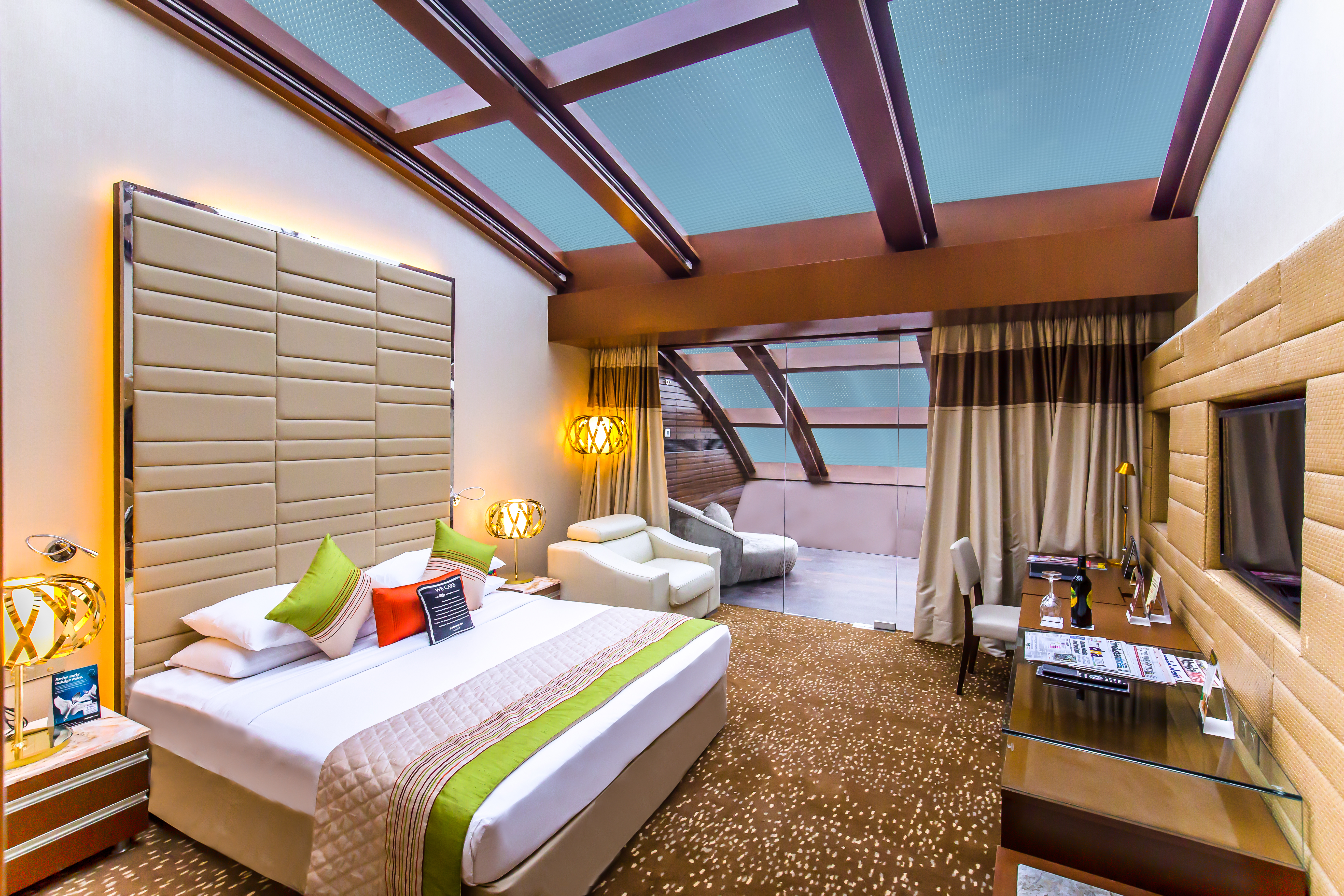 Venus Premier Suite at Sahara Star hotel near Mumbai airport with luxurious interiors and modern amenities