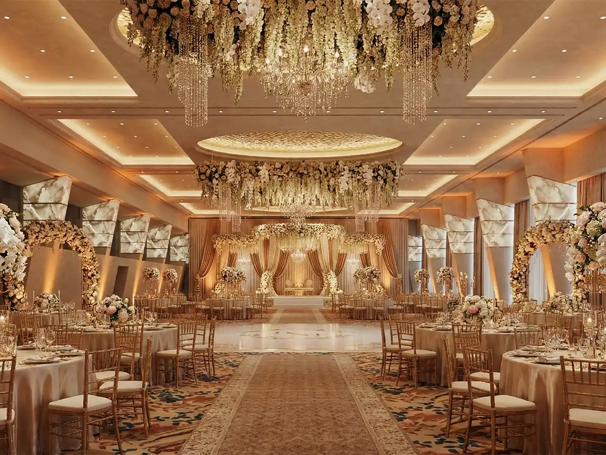 Sapphire Ballroom — 55000 sq ft pillar-less ballroom